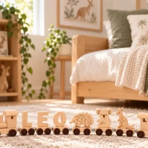 Australian Animal Wooden Name Train